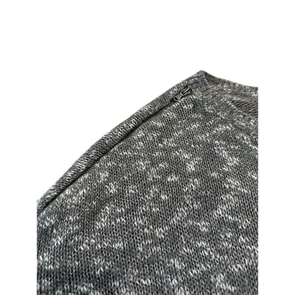 Express Women's Gray Wool Blend Sweater M‎ Long Sleeve Shoulder Zip - Picture 4 of 5